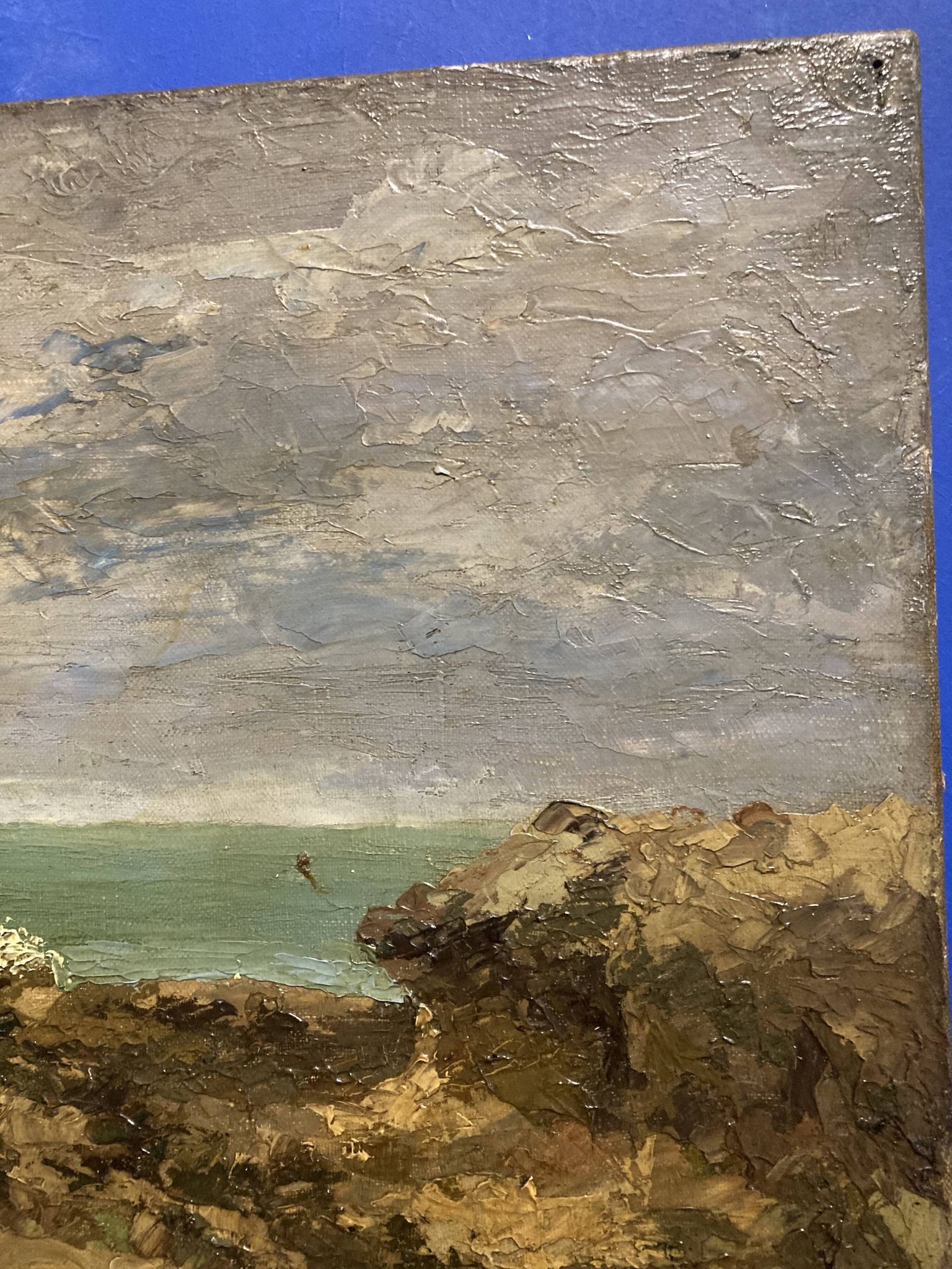 Johan Adolf HAMMES (1905-1994), Le Mauvais temps aux Pierrières, huile