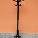 Baumann coat rack on vintage parrot stand 70s curved wood