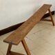 Old oak farm bench