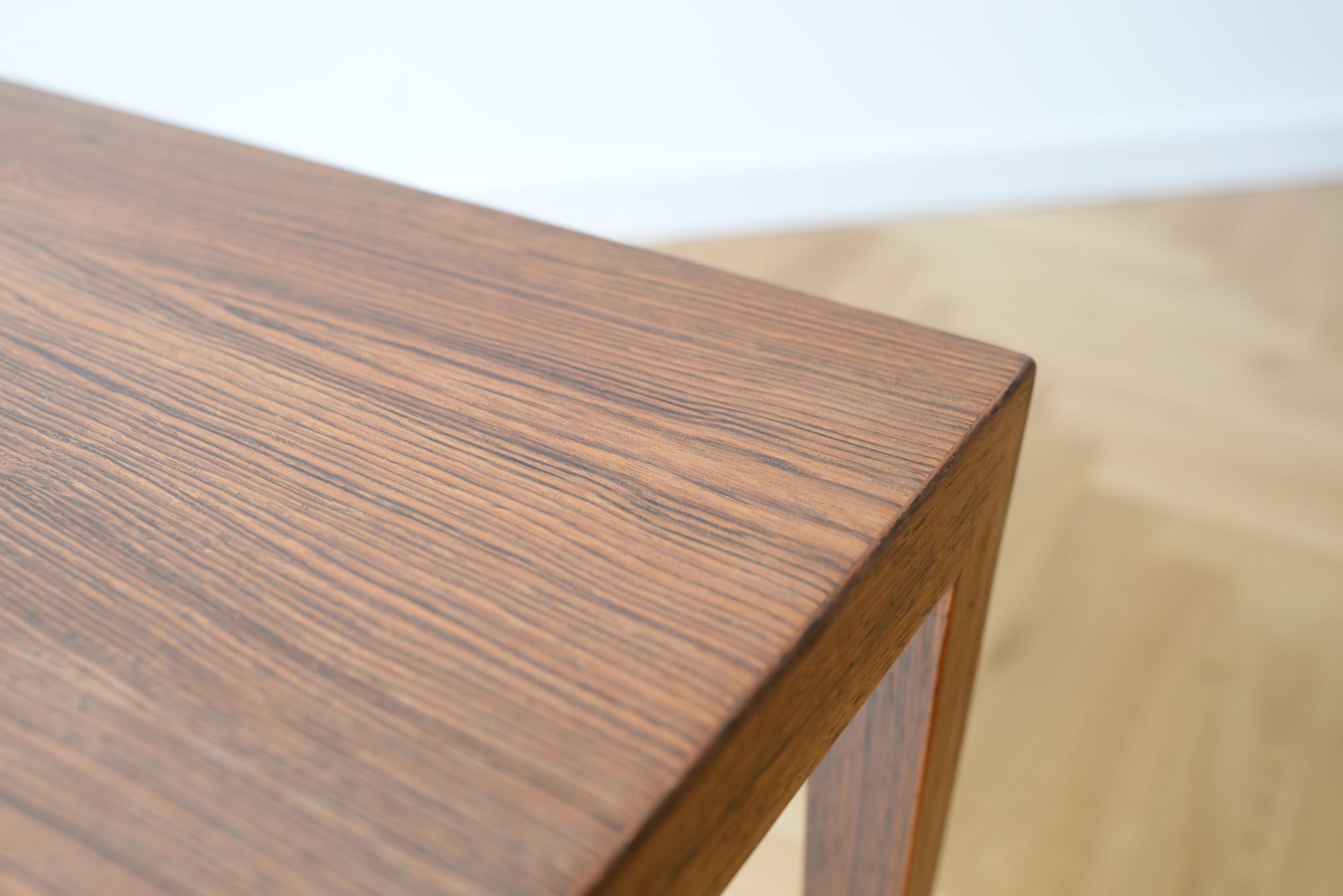 Table en palissandre minimaliste, Danemark années 1960-70