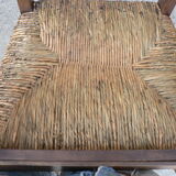 Straw provencal armchair