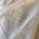 Drap en lin monogramme OB et broderie