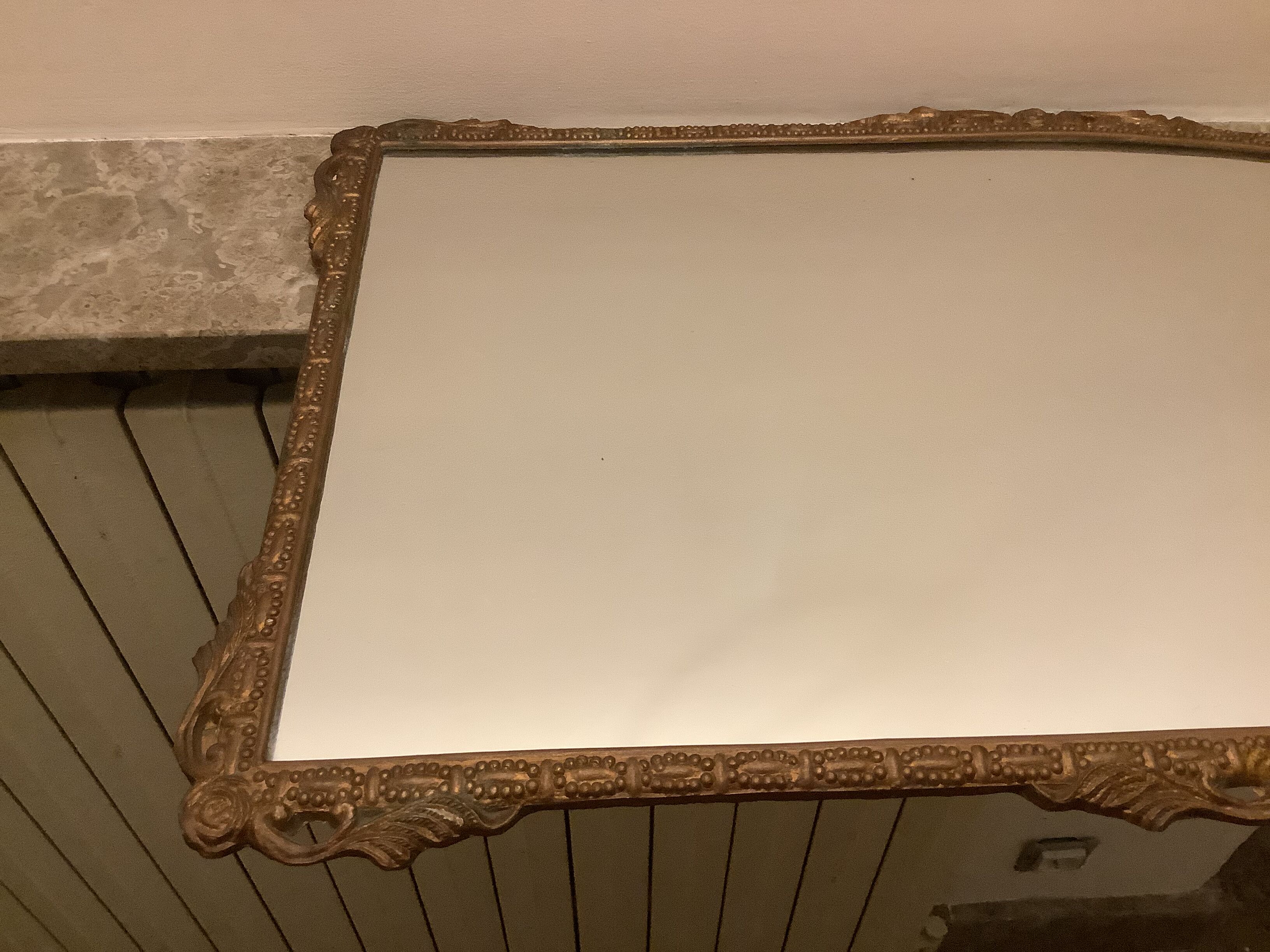 Old metal mirror 68x36cm