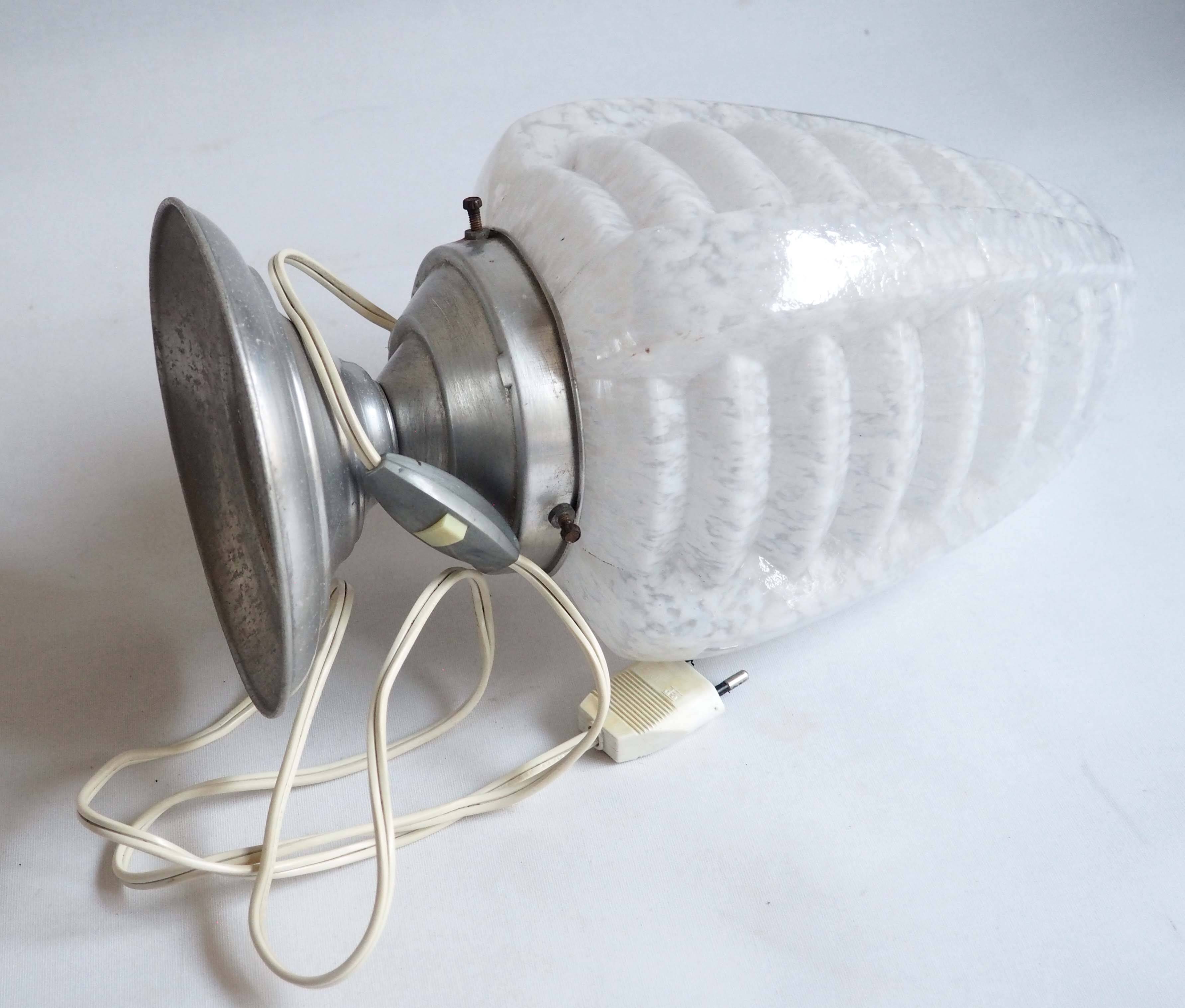 Clichy art deco glass lamp