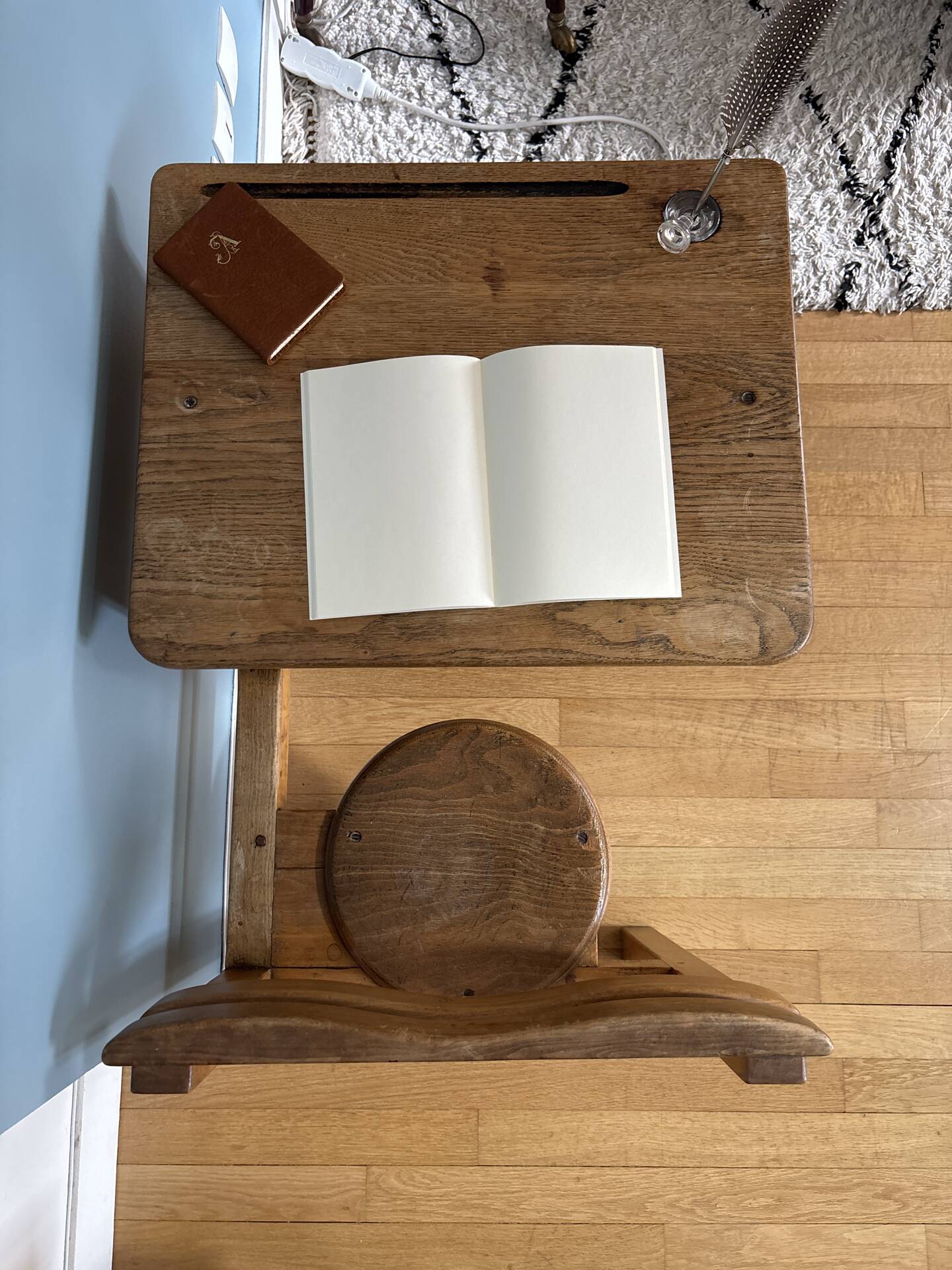 School desk from the 50s-60s.