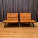 Pair of armchairs by Ueli Berger, De Sede, Switzerland, 1970s.