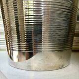 Silver metal champagne bucket