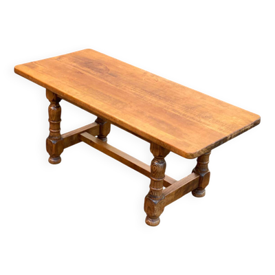 Table basse de ferme en bois massif Navarro Argudo Espagne 110x50cm