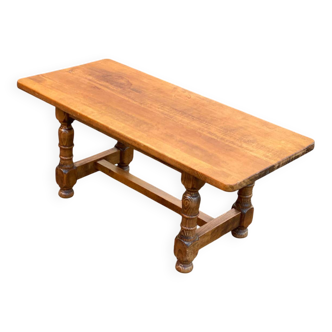 Navarro Argudo farmhouse coffee table in solid wood from Spain 110x50cm