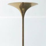 Vintage German floor lamp in Hollywood Regency style made of brass by Doria Leuchten, 1970s.