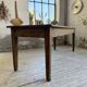Pine and oak + walnut farmhouse table 1950