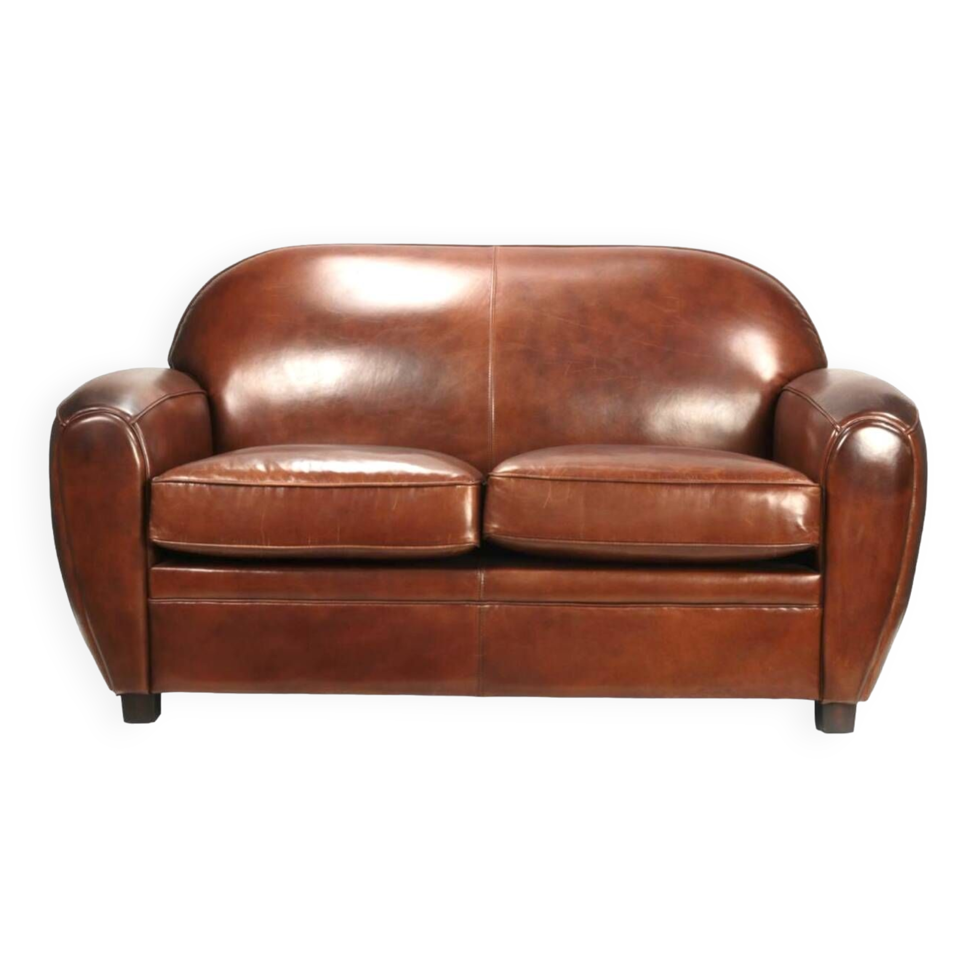 Vintage leather club sofa