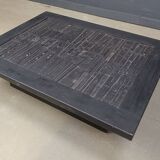 Brutalist stone coffee table, Made In belgium, 1960s