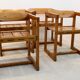 Set of 2  Edvin Helseth Pinewood with armchairs dining chair, Trybo Norway