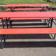 Set de 2 ensembles de tables de brasserie/bancs