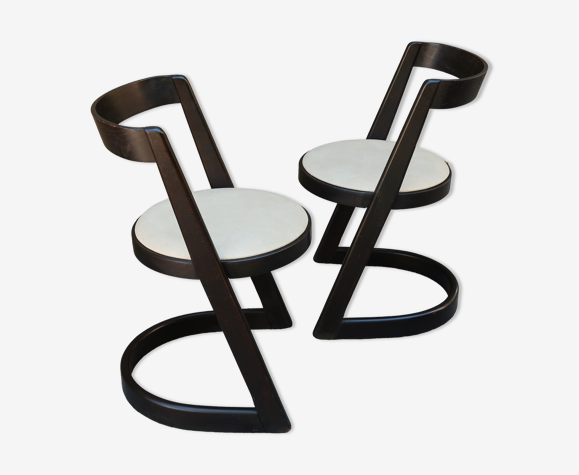 Paire de chaises Halfa par Baumann