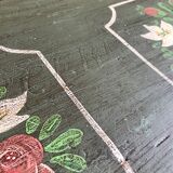 Hand-painted wooden trunk