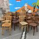Set of 30 vintage bistro and restaurant chairs