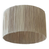 Raphia lampshade suspension bohemian vintage rattan - d30 cm