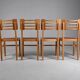 Vintage dining chairs x4 1950s by Pierre Cruège