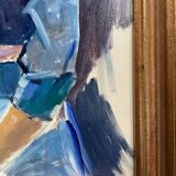 Oil painting on canvas signed dimensions: height -57cm- width -41 cm-