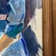 Oil painting on canvas signed dimensions: height -57cm- width -41 cm-