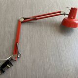 Vintage orange articulated desk lamp