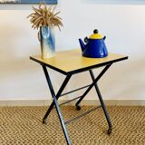 Vintage TV table on casters