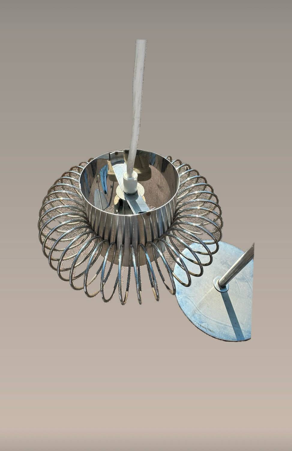 Pair of 70's Andrea Lazzari pendant lights for Morosini
