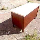 Vintage chest bench 1960. Sapele veneer