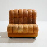 Modular leather sofa set