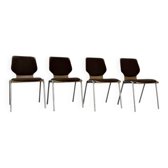 Carlo Ratti Style Set Da Pranzo 4 Sedie Design Modernariato Anni ‘70