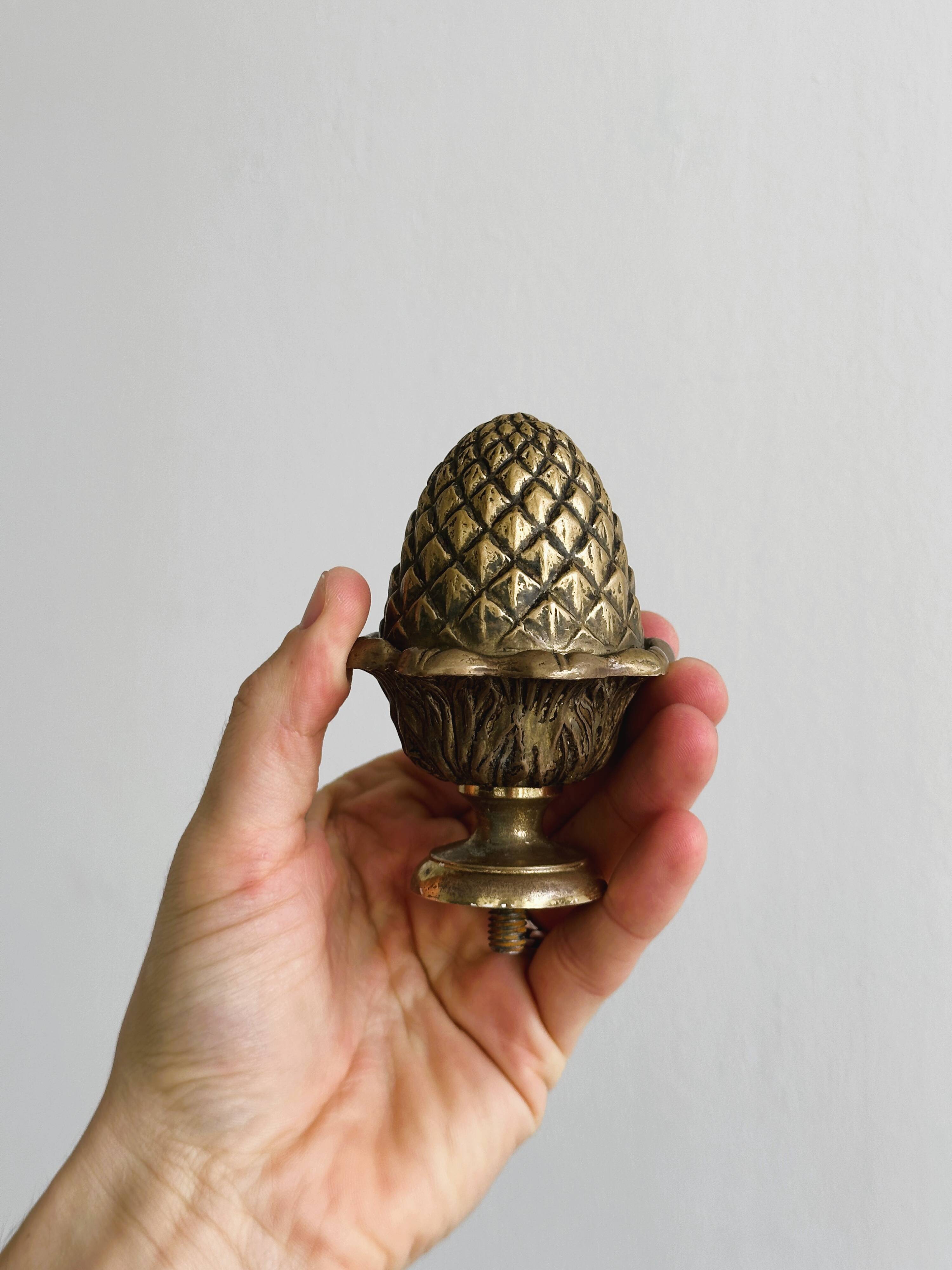 Vintage brass stair ball