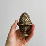 Vintage brass stair ball