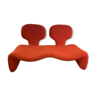 SOFA "DJINN" BY OLIVIER MOURGUE EDITION AIRBORNE - ORANGE-RED
