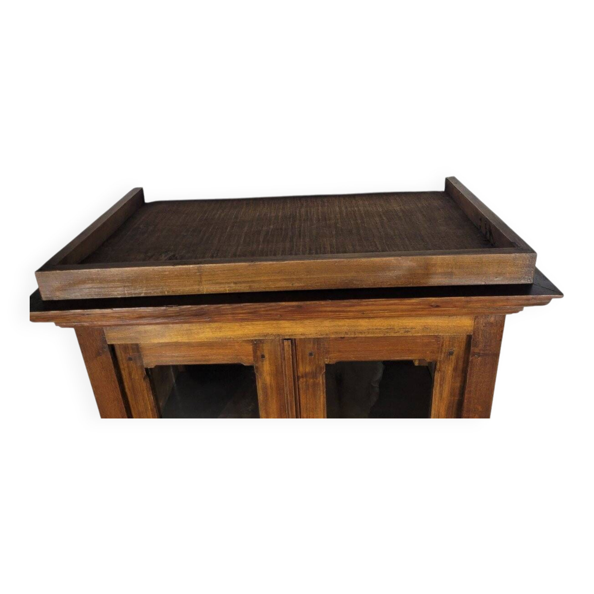 Small cherry and oak bookcase from the 19th century