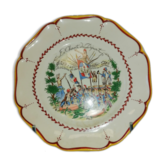 Plate of St Clement numbered bicentenary of the French Revolution by Chassagnac