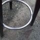 Height-adjustable wooden workshop screw stool