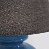 Vintage blue glass lamp 70