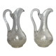 Pair of cut crystal pitchers