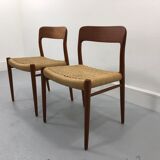 Danish Teak 56 chairs by Niels Otto Møller for J. L. Møllers