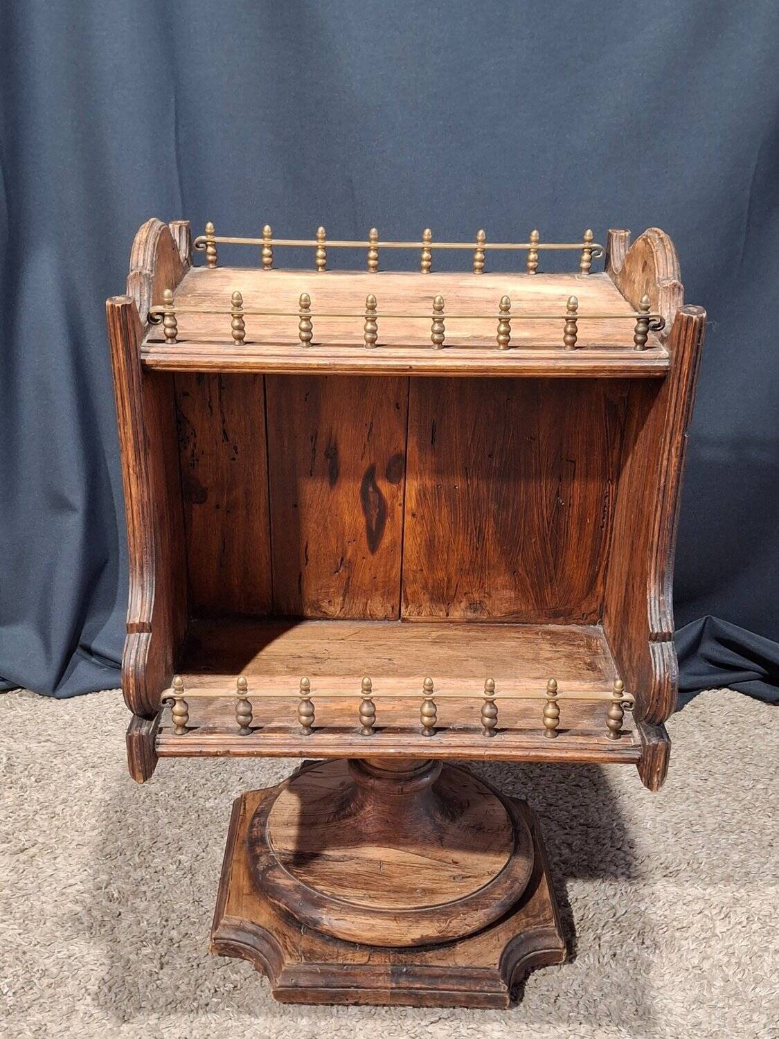 Mini bar maritime in solid wood and brass