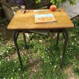 Old child school desk