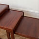Nest of tables in teak from the 1960s.