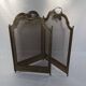 Vintage brass fireplace screen dimension: height -54cm- width -94cm-