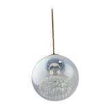 Vintage Murano Glass & Brass Pendant Lamp