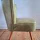 Vintage cocktail armchair, antique seating furniture.