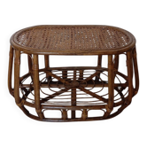 Table basse rotin et cannage