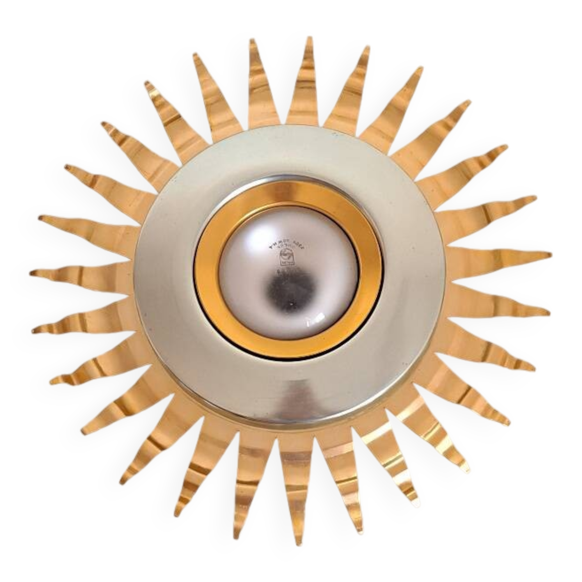 Plafonnier en métal doré