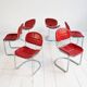 Cantilever chairs in Rinaldi style Italy 1970s